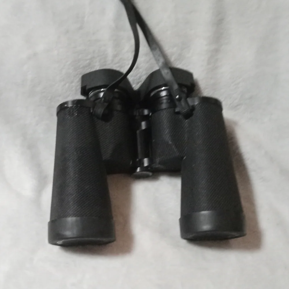 Vintage Tasco World Class Wide Angle Binoculars With Original Case & Lens Covers